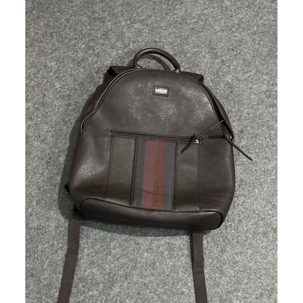 Ted Baker Backpack Esentle Stripe-Design Faux-Leather Backpack